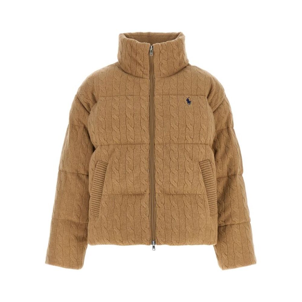 Polo Ralph Lauren Beige Wool Full-Length Women's Jacket